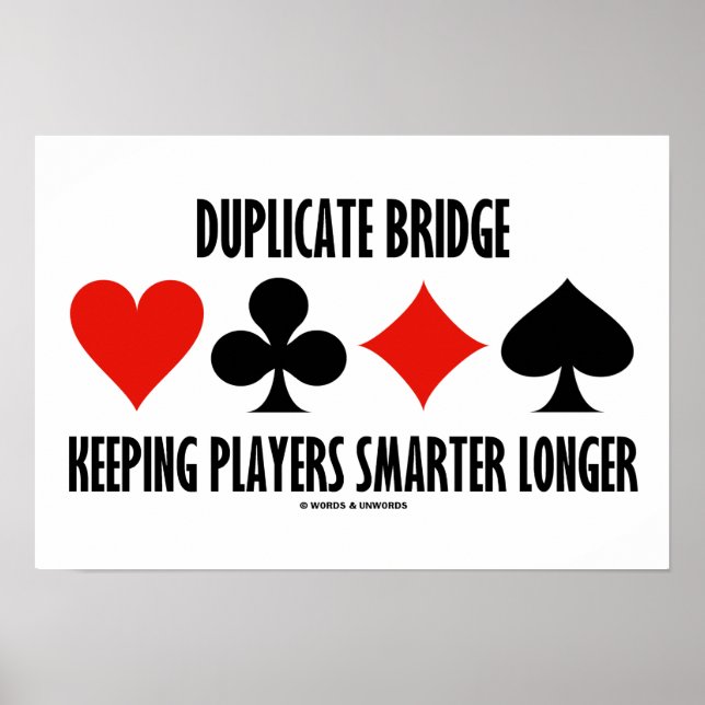 Duplicate Bridge Keeping Players Smarter Longer Poster (Front)