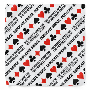 Duplicate Bridge Perfect Game For Mentally Steady Bandana