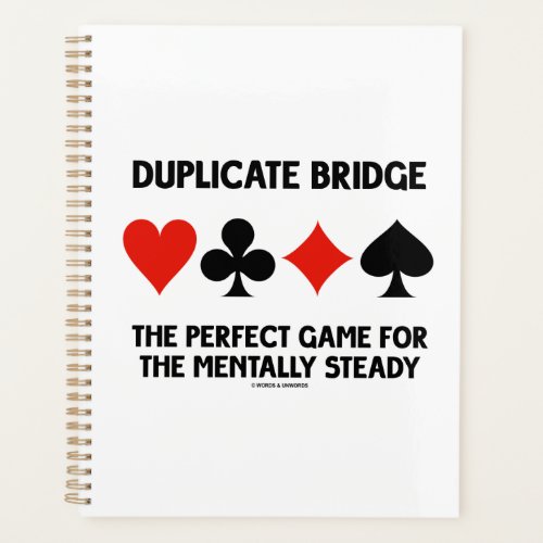 Duplicate Bridge Perfect Game For Mentally Steady Planner
