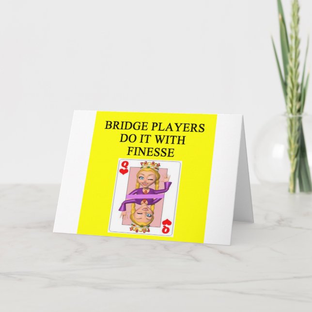 duplicate bridge player card (Front)