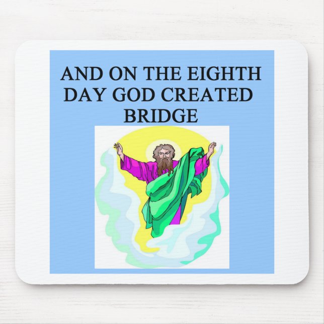 duplicate bridge player's design mouse pad (Front)