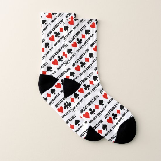 Duplicate Bridge Players Know How To Count Socks