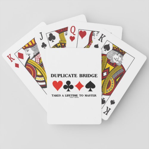 Duplicate Bridge Takes A Lifetime To Master Playing Cards