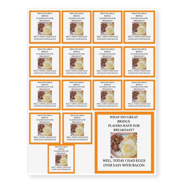 duplicate bridge temporary tattoos (Front)
