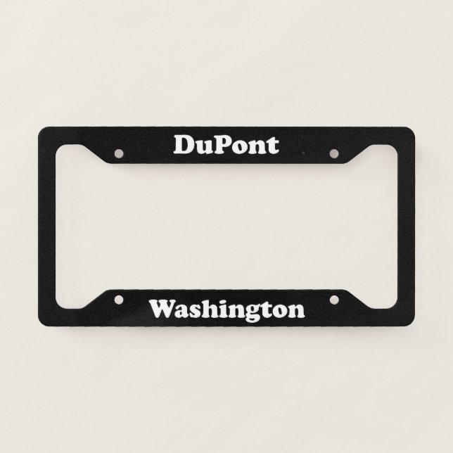 DuPont WA - LPF License Plate Frame (Front)