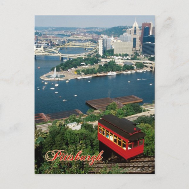 Duquesne Incline, Pittsburgh, Pennsylvania Postcard (Front)
