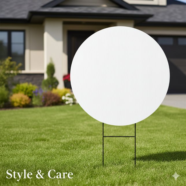 Durable 18 Inch Circle Sign with Your Own Design (Durable 18 Inch Circle Sign with Your Own Design)