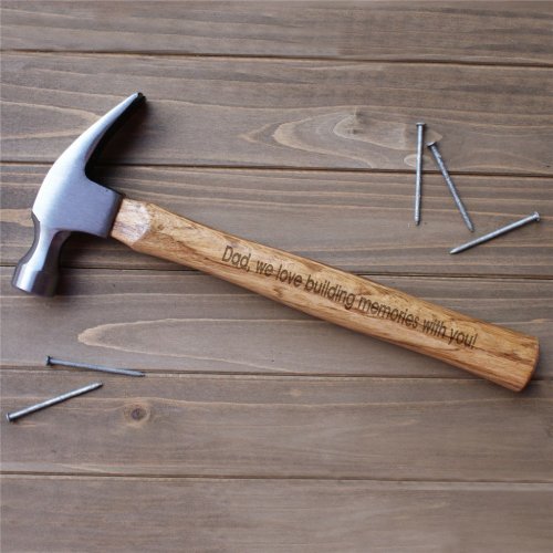 Durable and Sturdy Engraved Steel and Wood Hammer