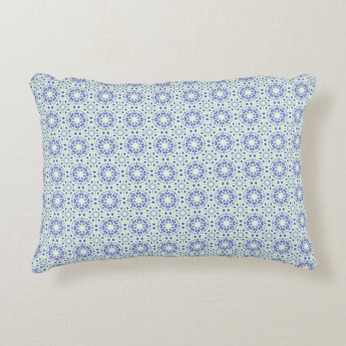 Durable Delight in blue shades pattern Accent Pillow