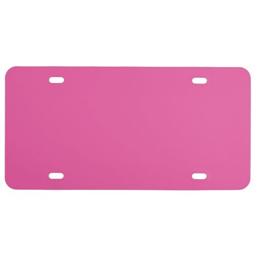 Durable One Color Raspberry Pink License Plate