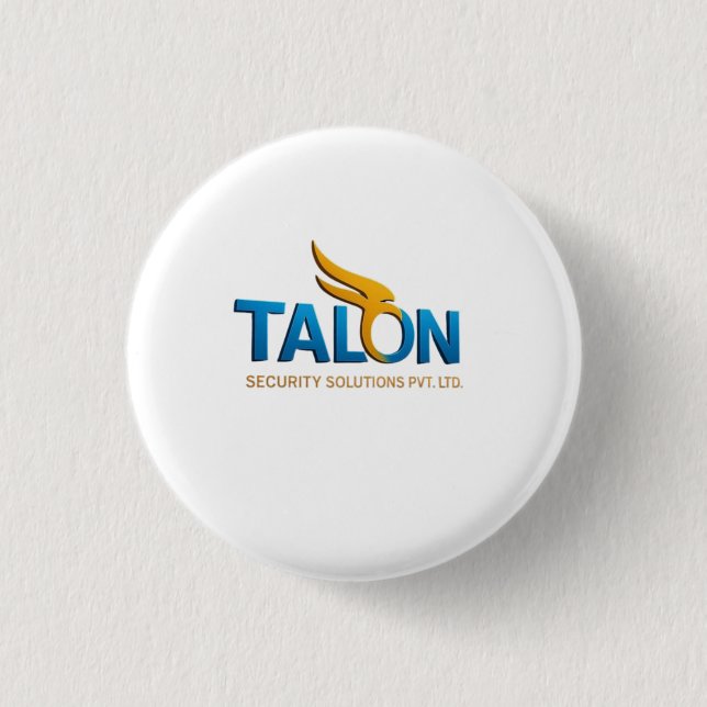 durable paper stock and decorated with your custom button (Front)