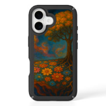 Durable Phone Case with Floral Art