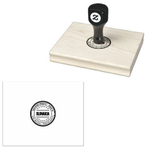 Durable SLOVAKIA Text Certified Made in Precise  Rubber Stamp