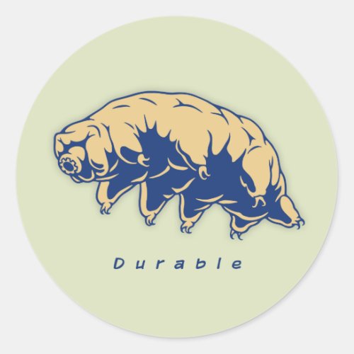 Durable _ Tardigrade Classic Round Sticker