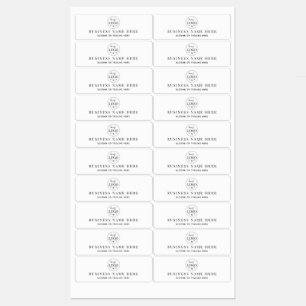 Durable Waterproof Business Info For Surfaces Labels