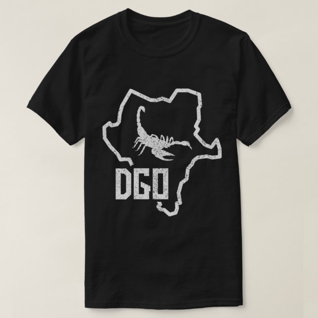 Durango Alacran Mexico Map Outline DGO T-Shir T-Shirt (Design Front)