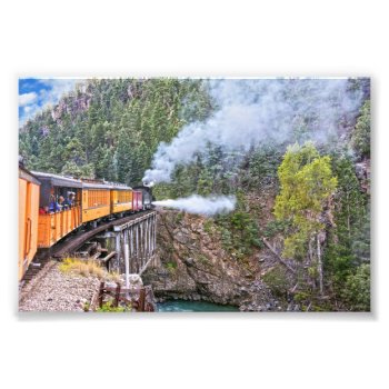 Durango And Silverton Railroad Locomotive Blowdown Photo Print by catherinesherman at Zazzle