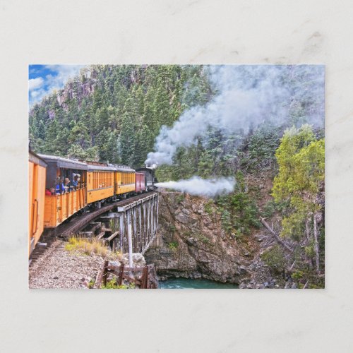 Durango And Silverton Railroad Locomotive Blowdown Postcard