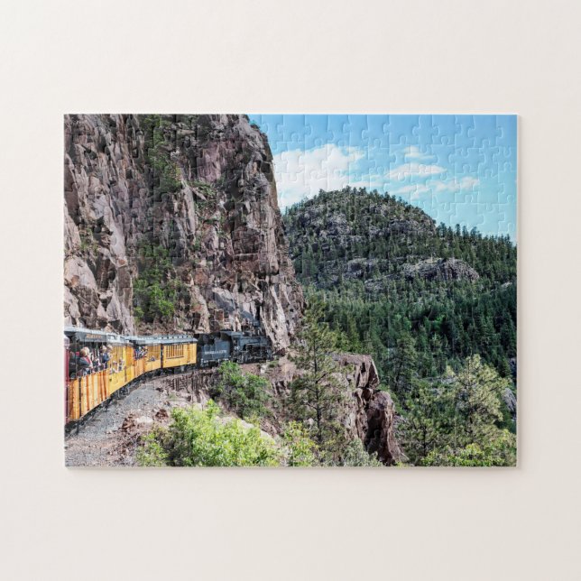 Durango Colorado Mountain Train Jigsaw Puzzle (Horizontal)