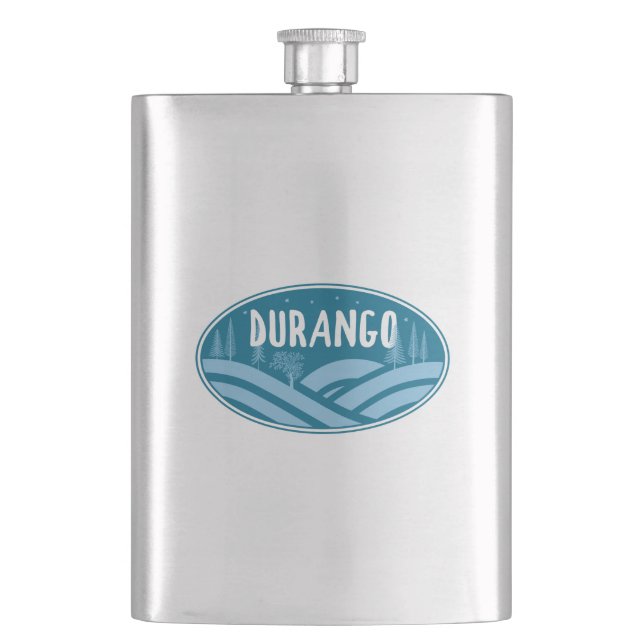 Durango Colorado Outdoors Flask (Front)