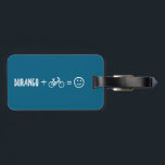 Durango Colorado Plus Bikes Makes You Happy Luggage Tag<br><div class="desc">Durango Colorado sits in the far southwestern corner of the state and offers a good mix of dry,  desert riding and high,  alpine trails depending on which way you head out of town.</div>
