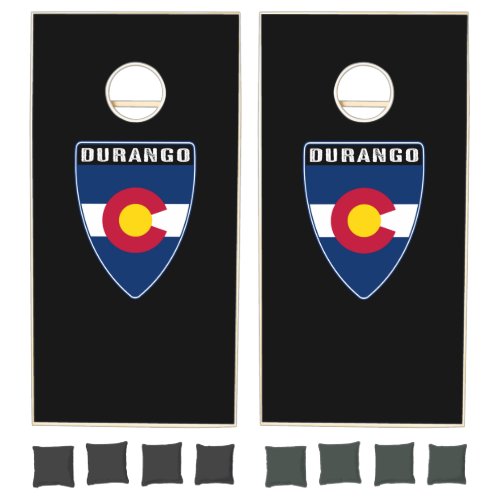 Durango Colorado Shield Cornhole Set