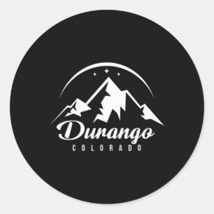 Durango Colorado Ski Resort Skiing Snowboarding Classic Round Sticker
