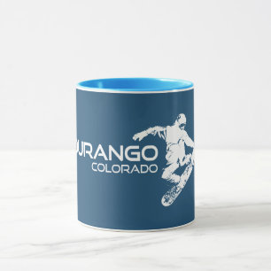 Durango Colorado Snowboarder Mug