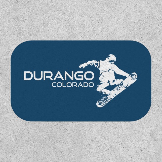 Durango Colorado Snowboarder Patch (Front)
