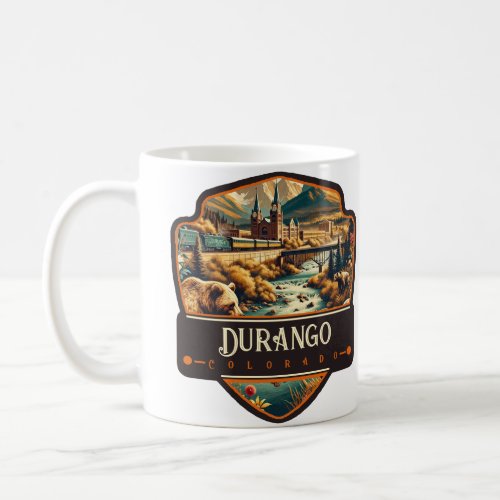 Durango Colorado  Vintage Coffee Mug