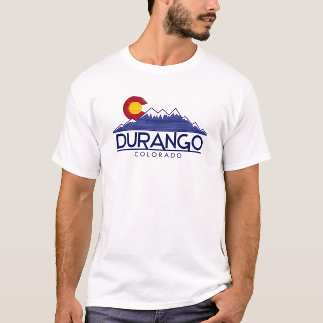 Durango Colorado wood mountains shirt (Front)