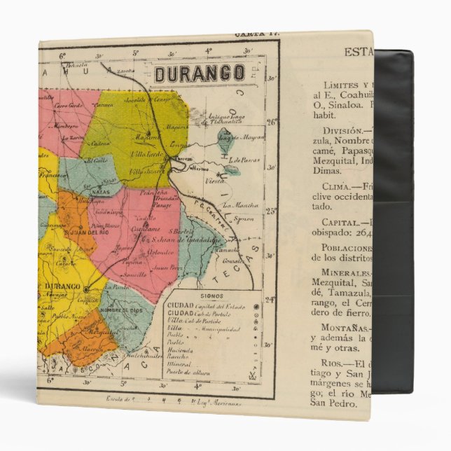 Durango, Mexico Binder (Front/Inside)