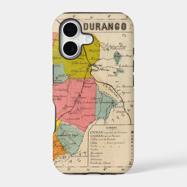 Durango, Mexico Iphone Case (Back)