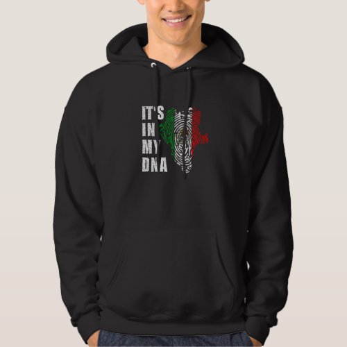 Durango Mexico Its In My Dna Mexican Flag Fingerp Hoodie