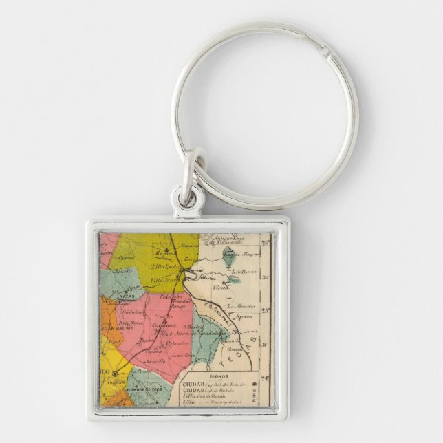 Durango, Mexico Keychain (Front)