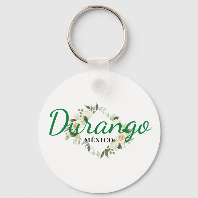 Durango Mexico Travel Destination Bridesmaid  Keychain (Front)