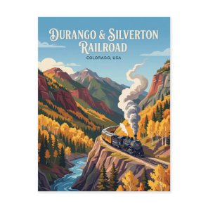 Durango & Silverton Narrow Gauge Railroad (Colorad Postcard