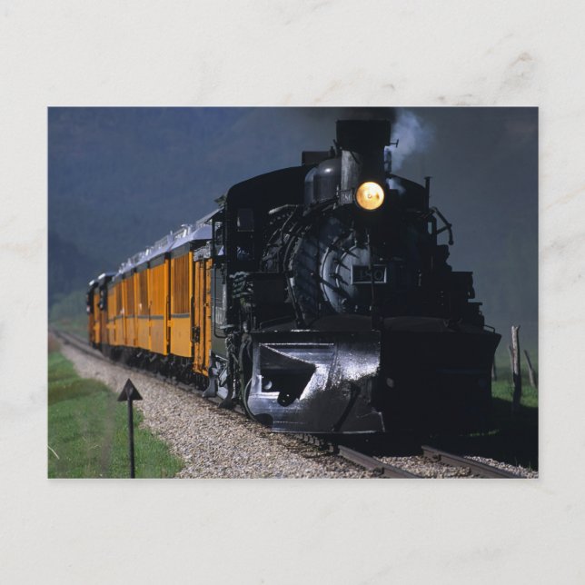 Durango & Silverton Steam Train Postcard (Front)