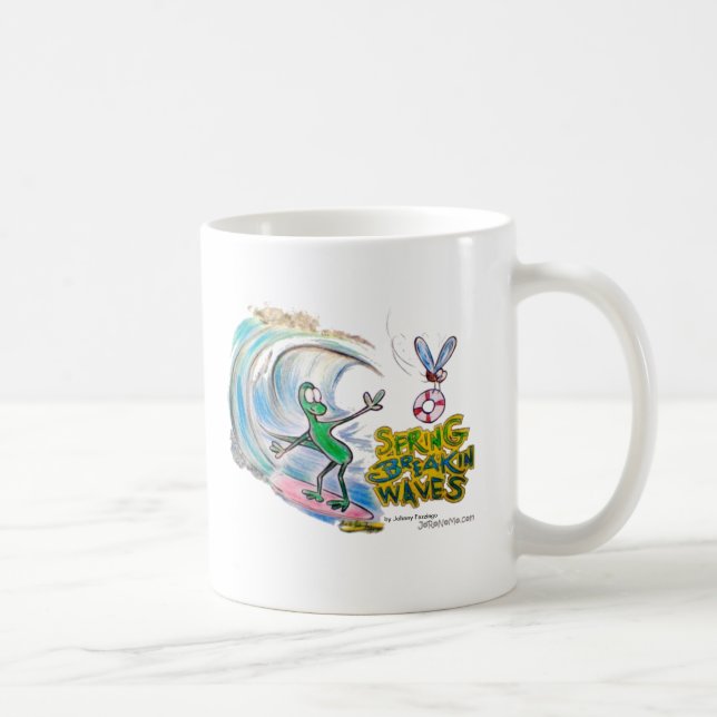 Durante Spring Breakin Waves Coffee Mug (Right)