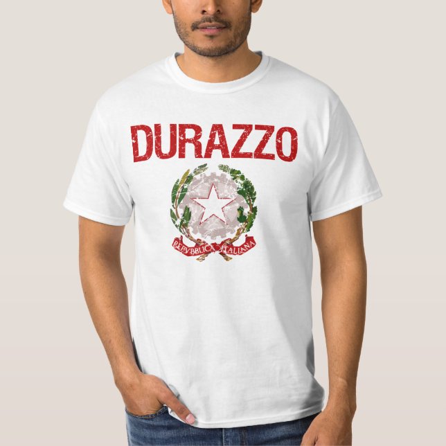 Durazzo Italian Surname T-Shirt (Front)