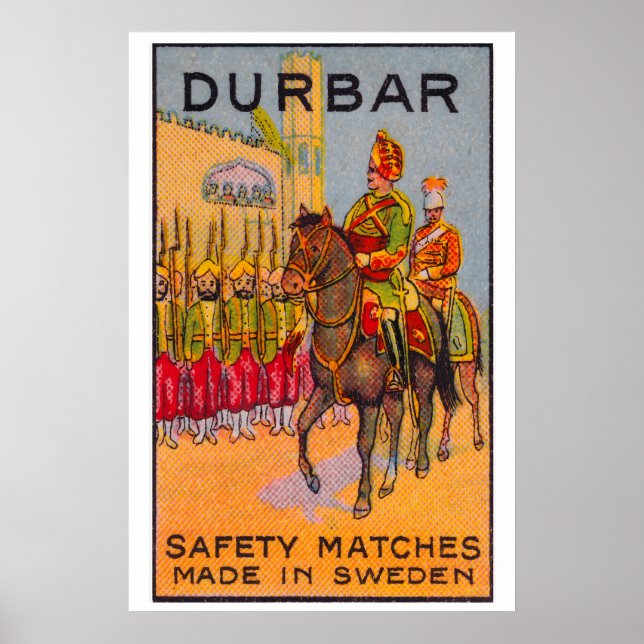 Durbar - Matchbox Print - Sweden Wall Art (Front)