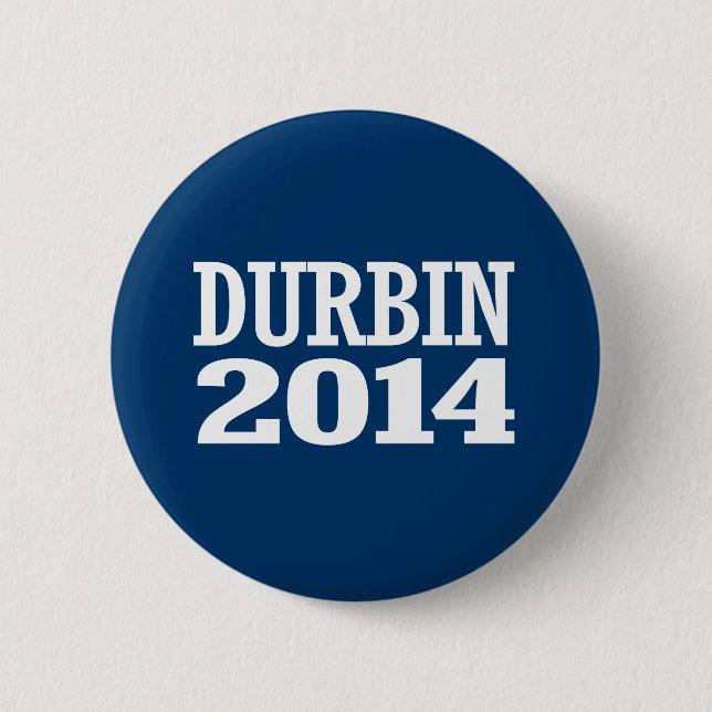 DURBIN 2014 BUTTON (Front)
