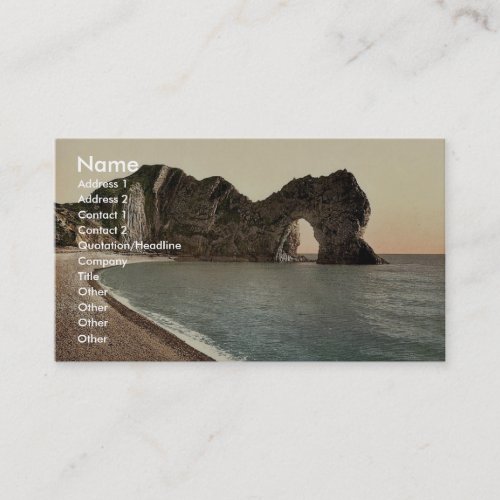 Durdle Door, Lulworth, England classic Photochrom Business Cards