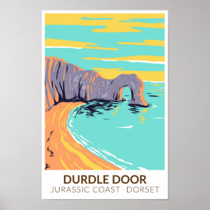 Durdle Door On Jurassic Coast In Dorset England Poster