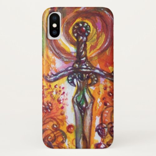 DURENDAL EPIC SWORD Red Yellow Fantasy iPhone X Case