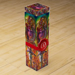 DURENDAL ,MAGIC AND MYSTERY ,RED WAX SEAL MONOGRAM WINE BOX<br><div class="desc">Colorful and vibrant watercolor painting 2009 .The origin of the sword is unclear; this indestructible sword is given various provenances in the Matter of France that probably was forged by Wayland the Smith, who is commonly cited as a maker of romantic weapons. According to the Song of Roland, the sword...</div>