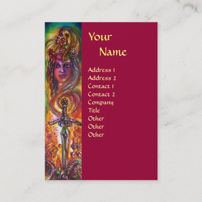 DURENDAL , ROMANTIC SWORD AND THE ANGEL BUSINESS CARD (Front)