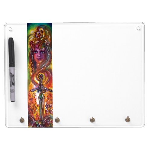 DURENDAL  ROMANTIC SWORD AND THE ANGEL DRY ERASE BOARD WITH KEYCHAIN HOLDER