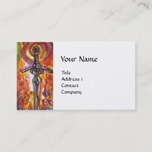 DURENDAL  ROMANTIC SWORD AND THE ANGEL pearl Business Card
