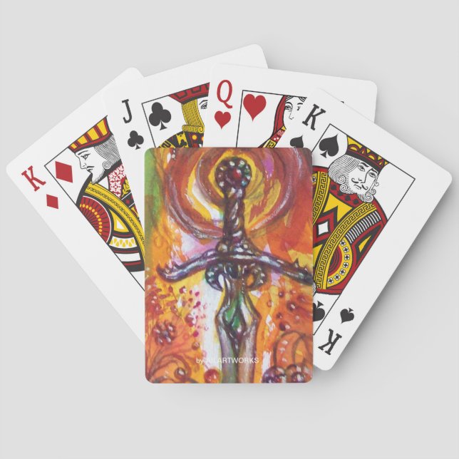 DURENDAL , ROMANTIC SWORD POKER CARDS (Back)